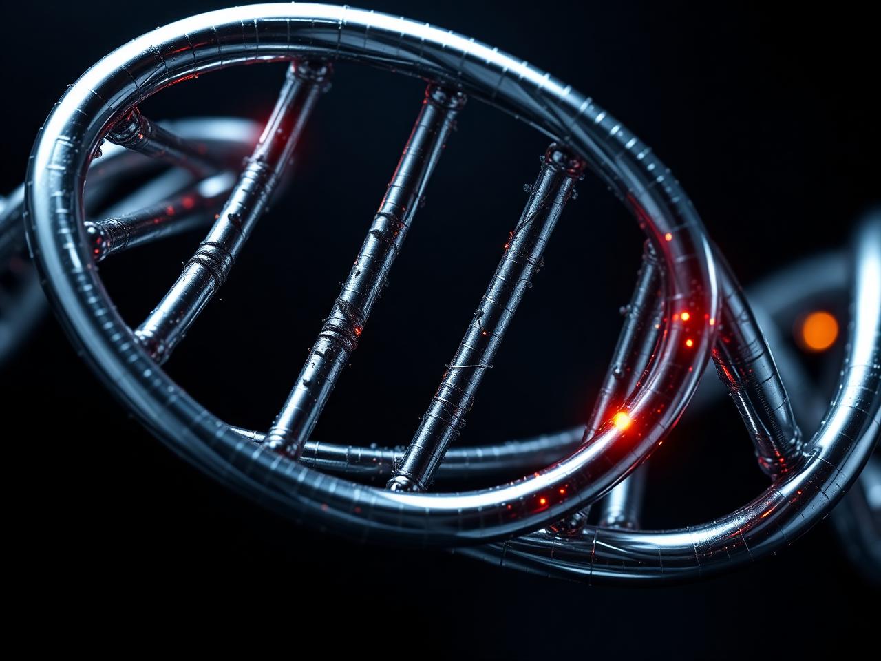Metallic DNA helix abstract